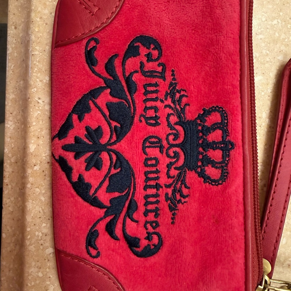Juicy Couture hot pink wristlet